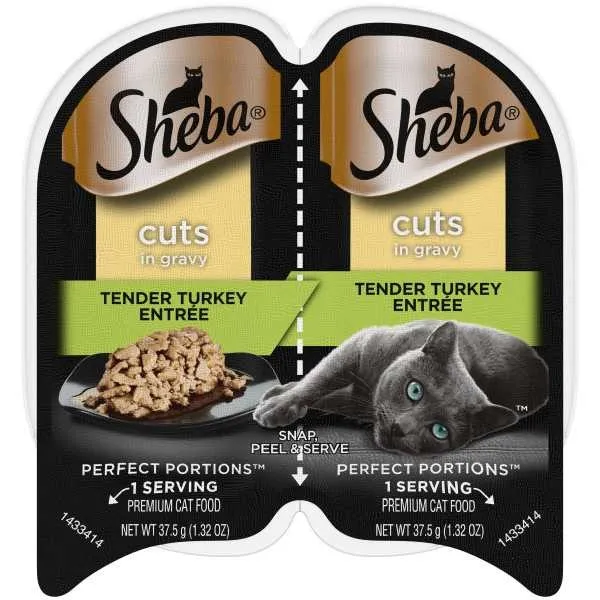 24/2.65 oz. Sheba Perfect Portions Turkey Cuts - Items on Sale Now